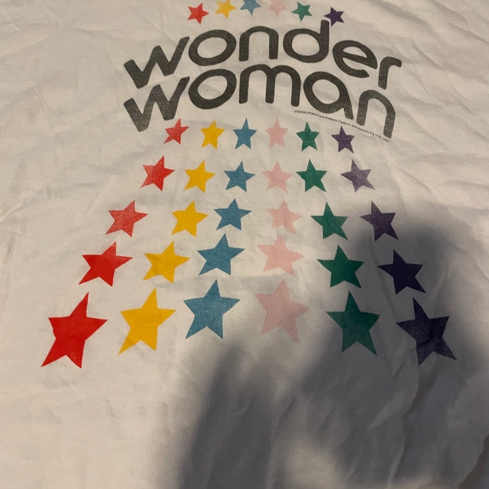 NWT Junk Food Wonder Woman crop tee- size L - Picture 5 of 6
